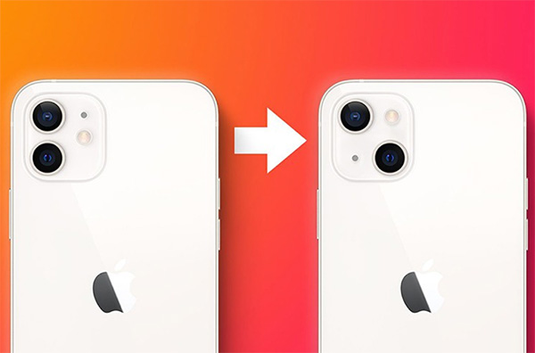 Thiết kế cụm camera của iPhone 13 mini và iPhone 12 mini có sự khác biệt rõ nét